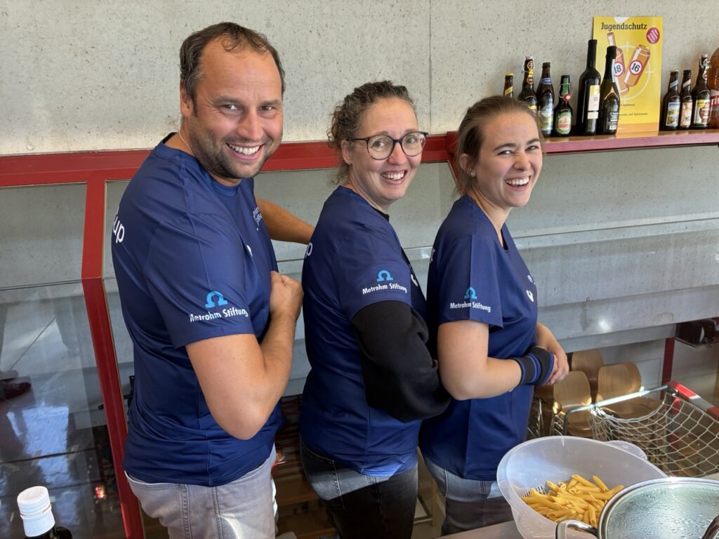 Metrohm Logo auf den Shirts